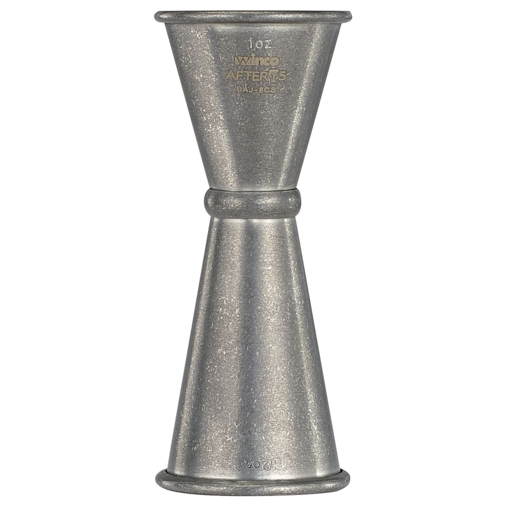080-BAJ8CS Double Jigger - 1 & 1 1/2 oz, Stainless Steel, Crafted Steel Finish