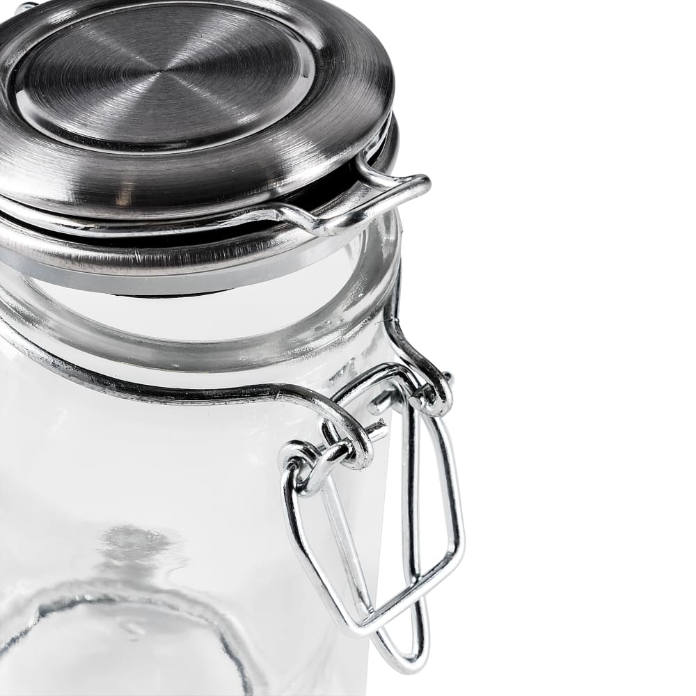 Glass Spice Jar with Hinge, 3 oz