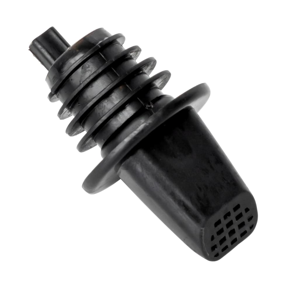 229-33BK Free Flow Pourer w/ Screen, Plastic, Black