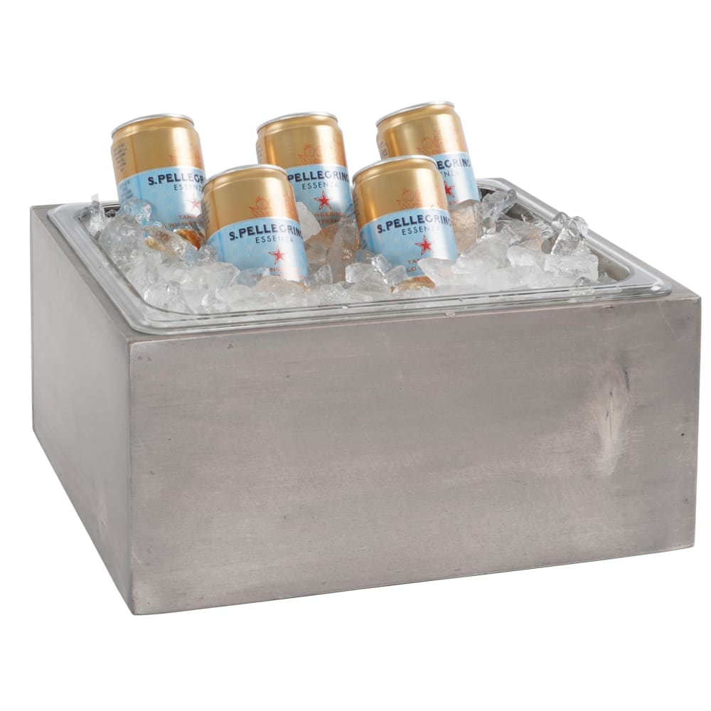 151-336010110 Rectangular Ice Housing w/ Clear Ice Tub - 13"W x 11"D x 6"H, Pine W...