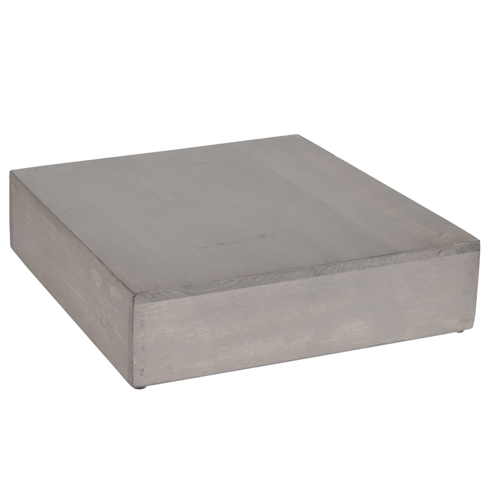 151-4323110 12" Square Cube Riser - 3 1/4"H, Pine Wood, Gray Wash