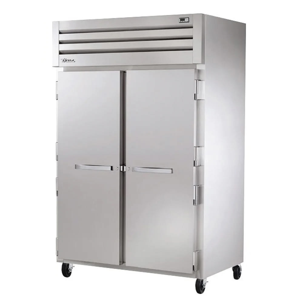598-STG2R2SHCLHLH 52 3/5" Two Section Reach In Refrigerator, 2 Left Hinge Solid Doors, 115v