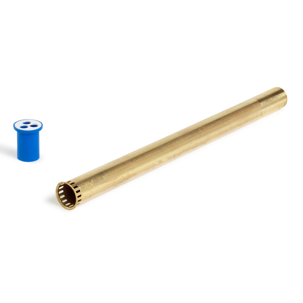 813-P60002ARB Vacuum Breaker w/ Flush Tube, 1 1/2” X 21”, Rough Brass