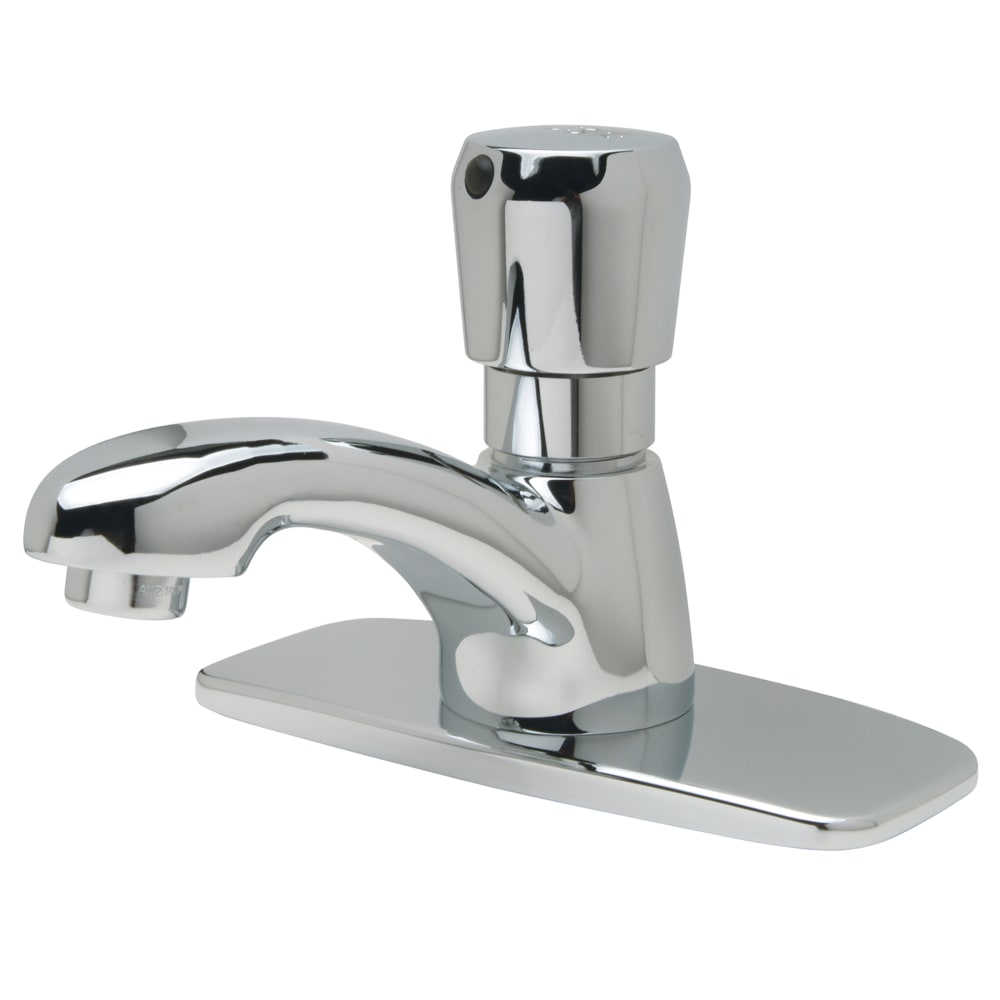 813-Z86100XLCP43M Basin Faucet w/ Slow Self Closing, Push Button - 0.5 gpm Spray Outlet, 4"...