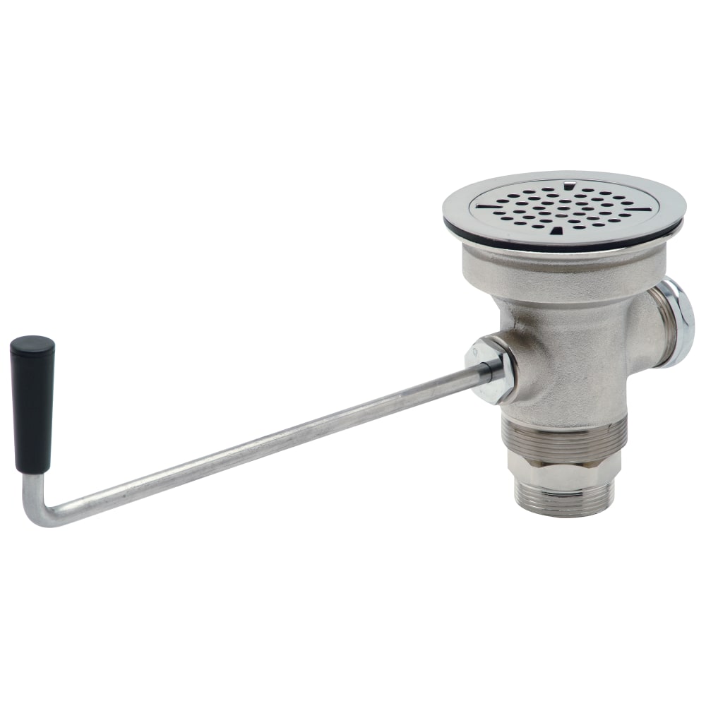 813-Z89600 Twist Lever Drain w/ 3 1/2" Opening & 1 1/4" Outlet