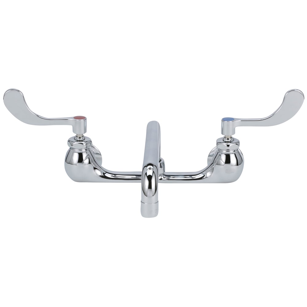 813-Z842H4XL Wall Mount Sink Faucet w/ 12" Swing Spout & 4" Wrist Blade Handles