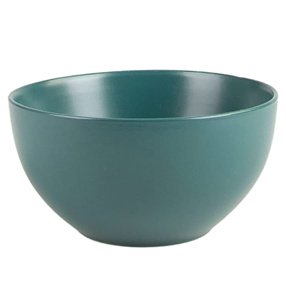 861-WM7EMGRN 16 oz Round Wazee Matte Cereal Bowl - Stoneware, Emerald Green
