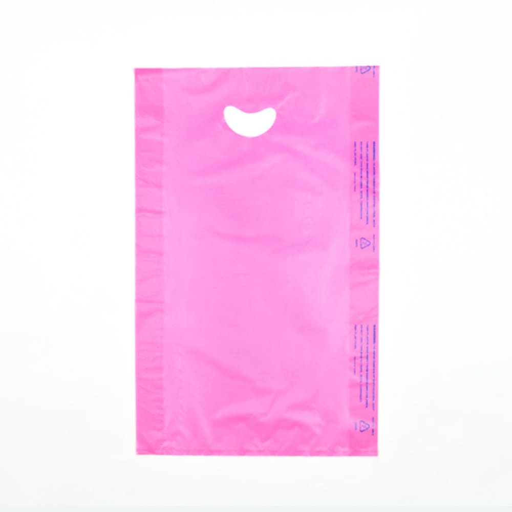 909-CH21ME Merchandise Bag w/ Handle - 13" x 21", 0.7 mil HDPE, Magenta