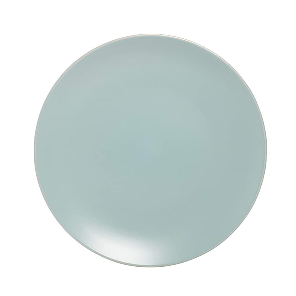 861-WM1MINBLU 10 1/2" Round Wazee Matte Dinner Plate - Stoneware, Mineral Blue