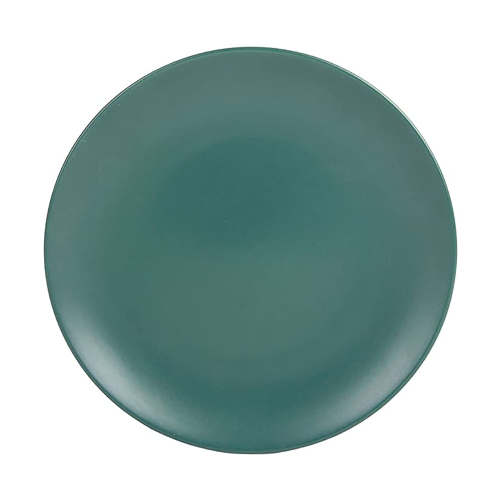 861-WM4EMGRN 8 1/4" Round Wazee Matte Salad Plate - Stoneware, Emerald Green