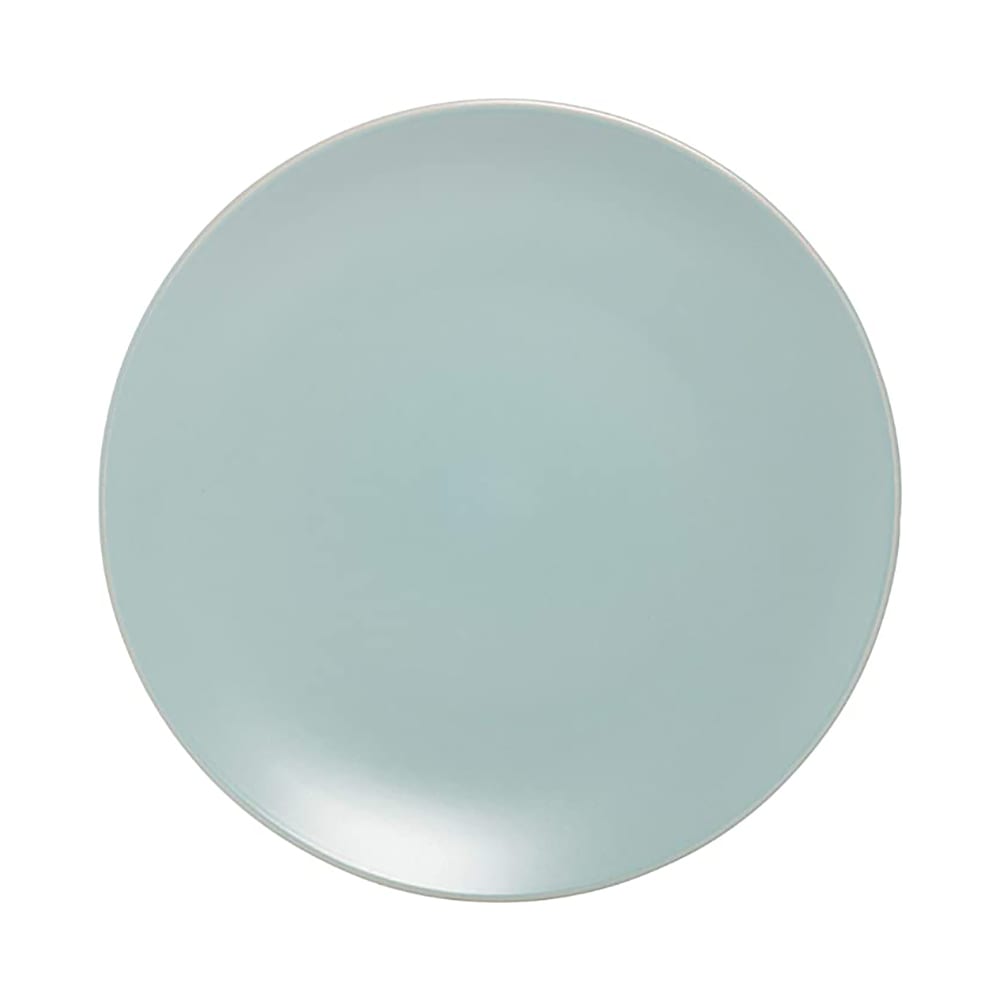 861-WM4MINBLU 8 1/4" Round Wazee Matte Salad Plate - Stoneware, Mineral Blue