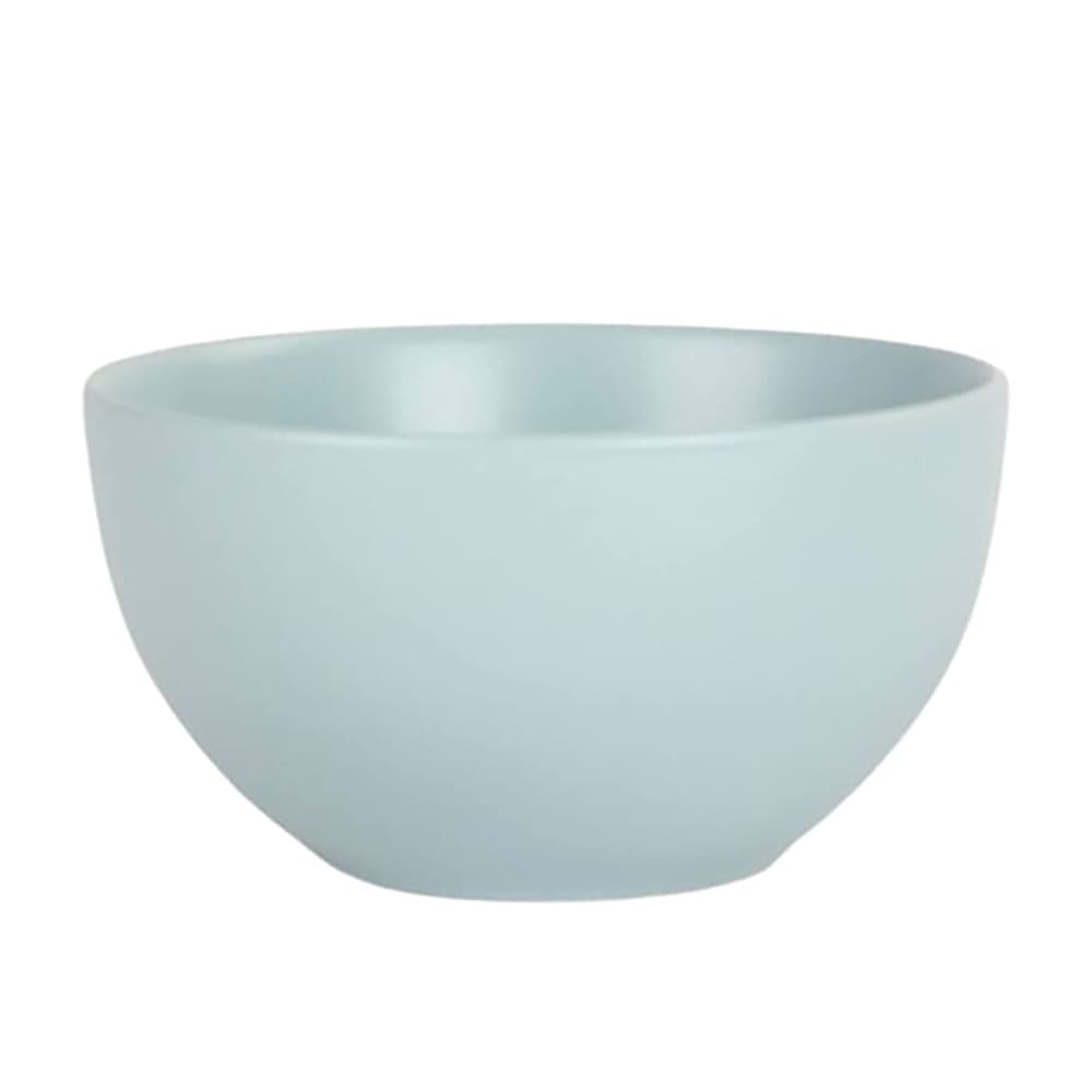 861-WM7MINBLU 16 oz Round Wazee Matte Cereal Bowl - Stoneware, Mineral blue