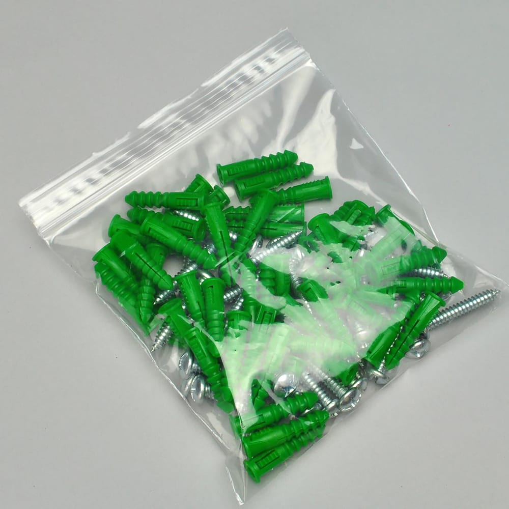 909-F21824 Zipper Seal Top Bag - 24"L x 18"W, 2 mil LDPE, Clear