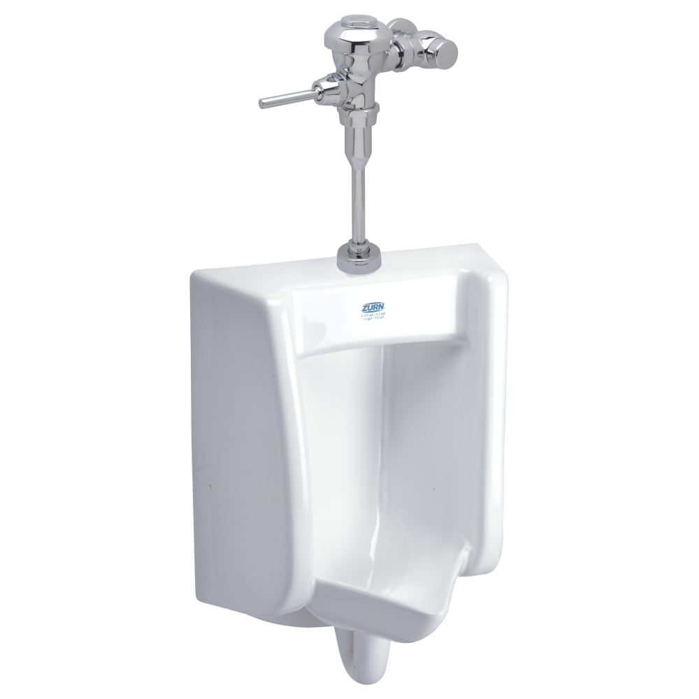 813-ZUR1M Wall Mount Manual Urinal System w/ Top Flush Valve - 0.13 gpf