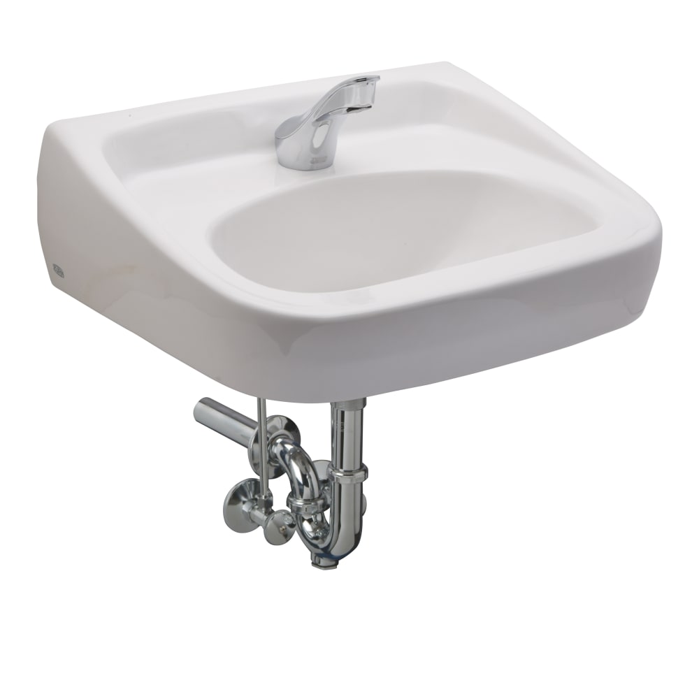 813-ZL4S Wall Mount Sensor Lavatory System w/ 0.5 gpm Aerator & Thermostatic Mixing Valve - 2...