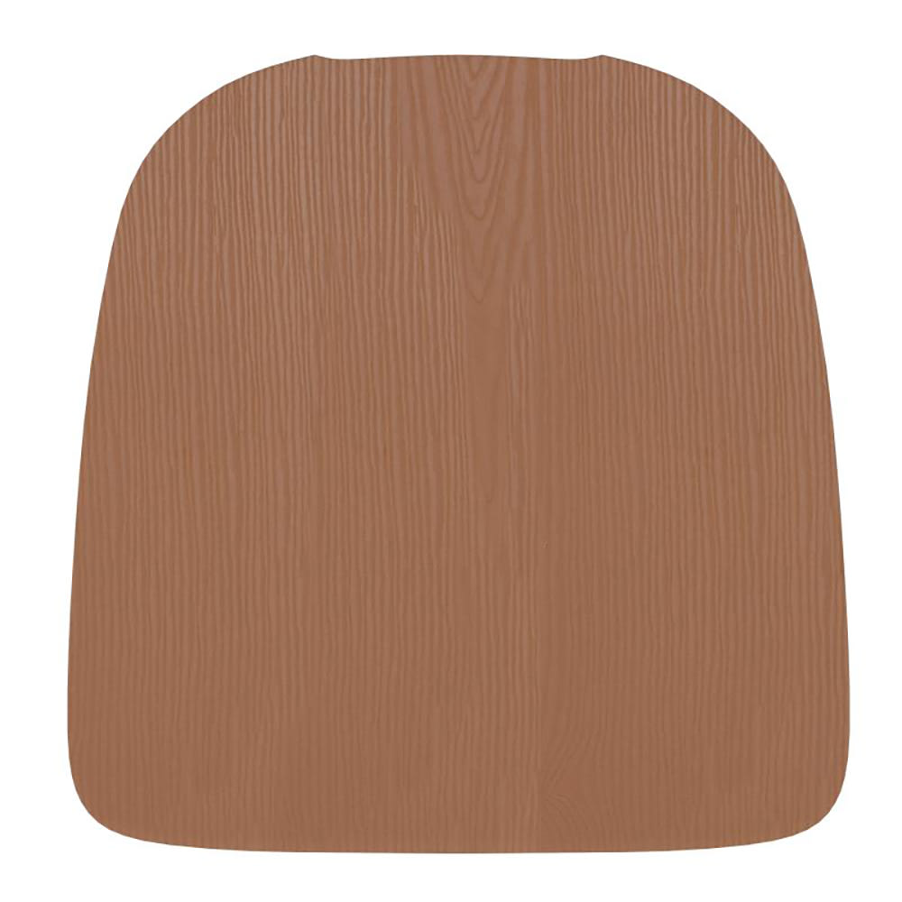 916-4JJSEAPL02TEAKGG Wood Seat for Metal Barstools - Resin Wood, Teak Finish