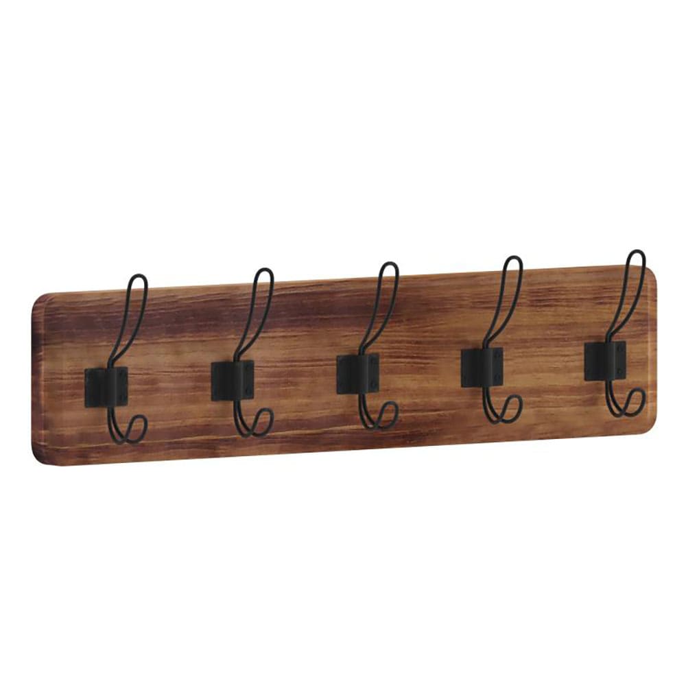 916-HFKHDGDICRE8532 24" Wall Mount Storage Rack, Pine Wood, Brown