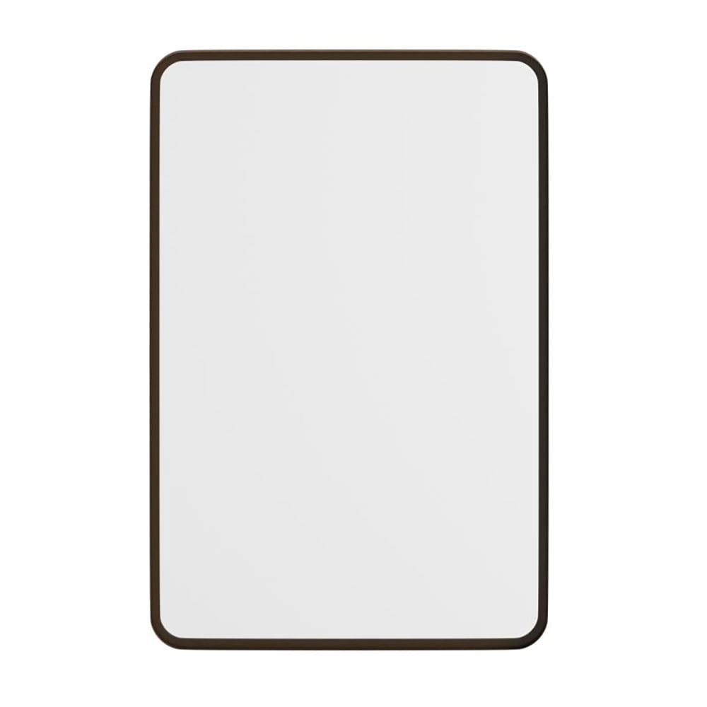 916-HFMHDGDICRE8312 Rectangular Accent Wall Mirror, 20" x 30", Metal, Brushed Bronze