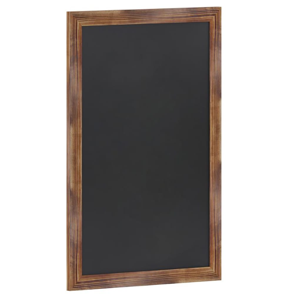 916-HGWA3GDCRE87913 Wall Mount Chalkboard Sign - 24"W x 36"H, Pine Wood Frame, Brown