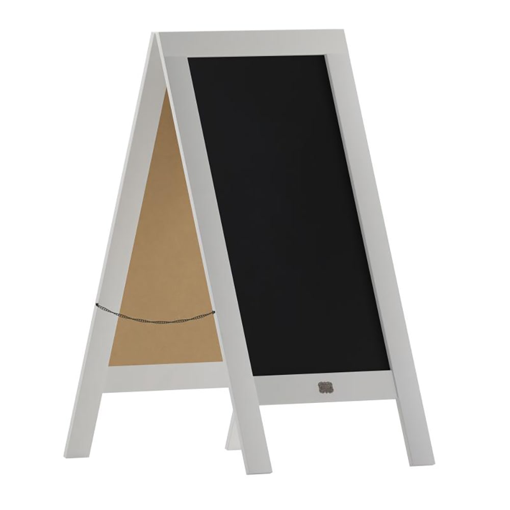 916-HGWAGDICRE87543 Double-Sided Magnetic Chalkboard Easel - 20" x 40", Pine Wood, Whit...