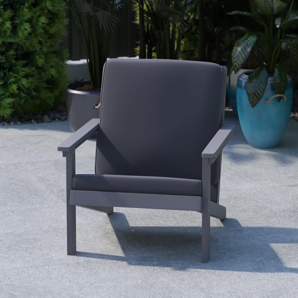 Flash Furniture JJ-C14021-GY-GG Outdoor Adirondack Patio