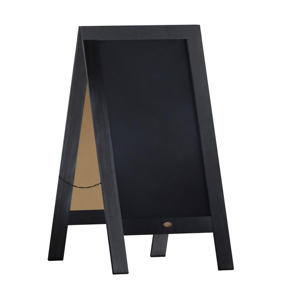 916-HGWAGDISCRE8052 Double-Sided Magnetic Chalkboard Easel - 20" x 40", Pine Wood, Blac...