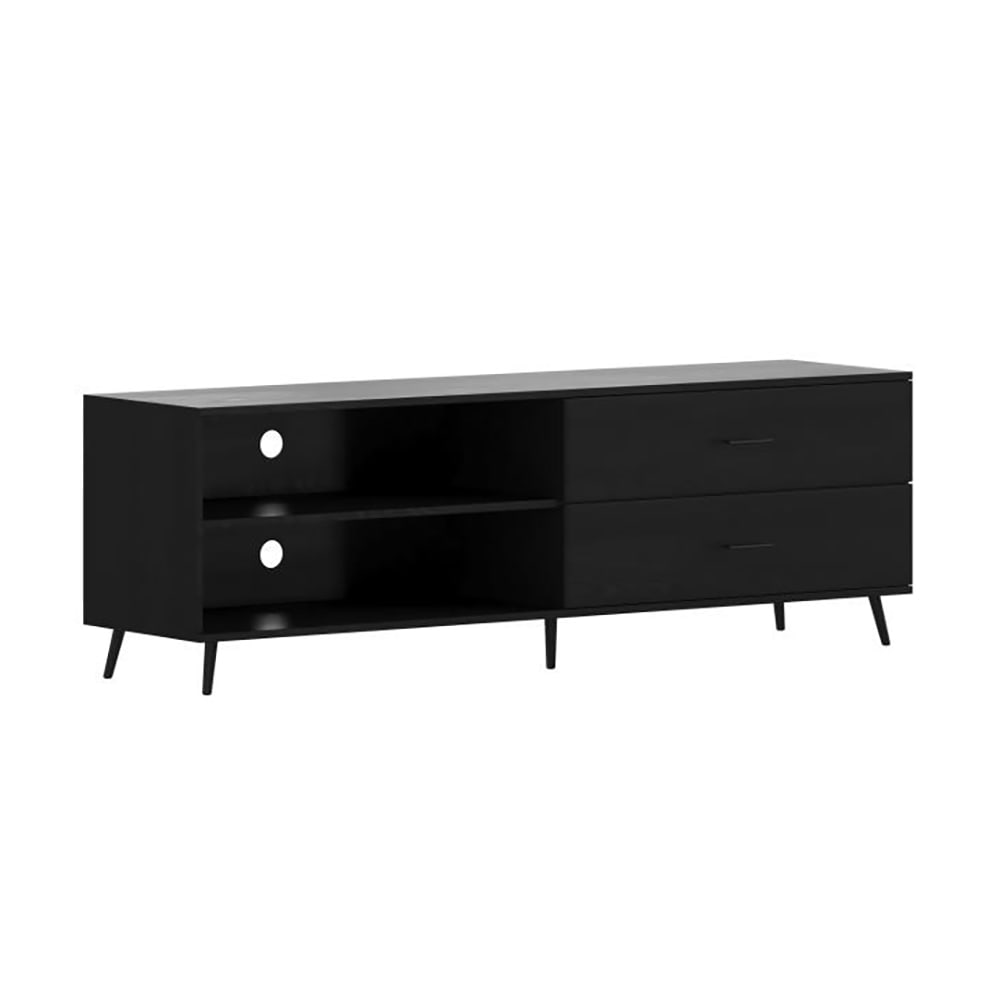 916-ZG028BKGG 65" TV Stand w/ Storage, Black