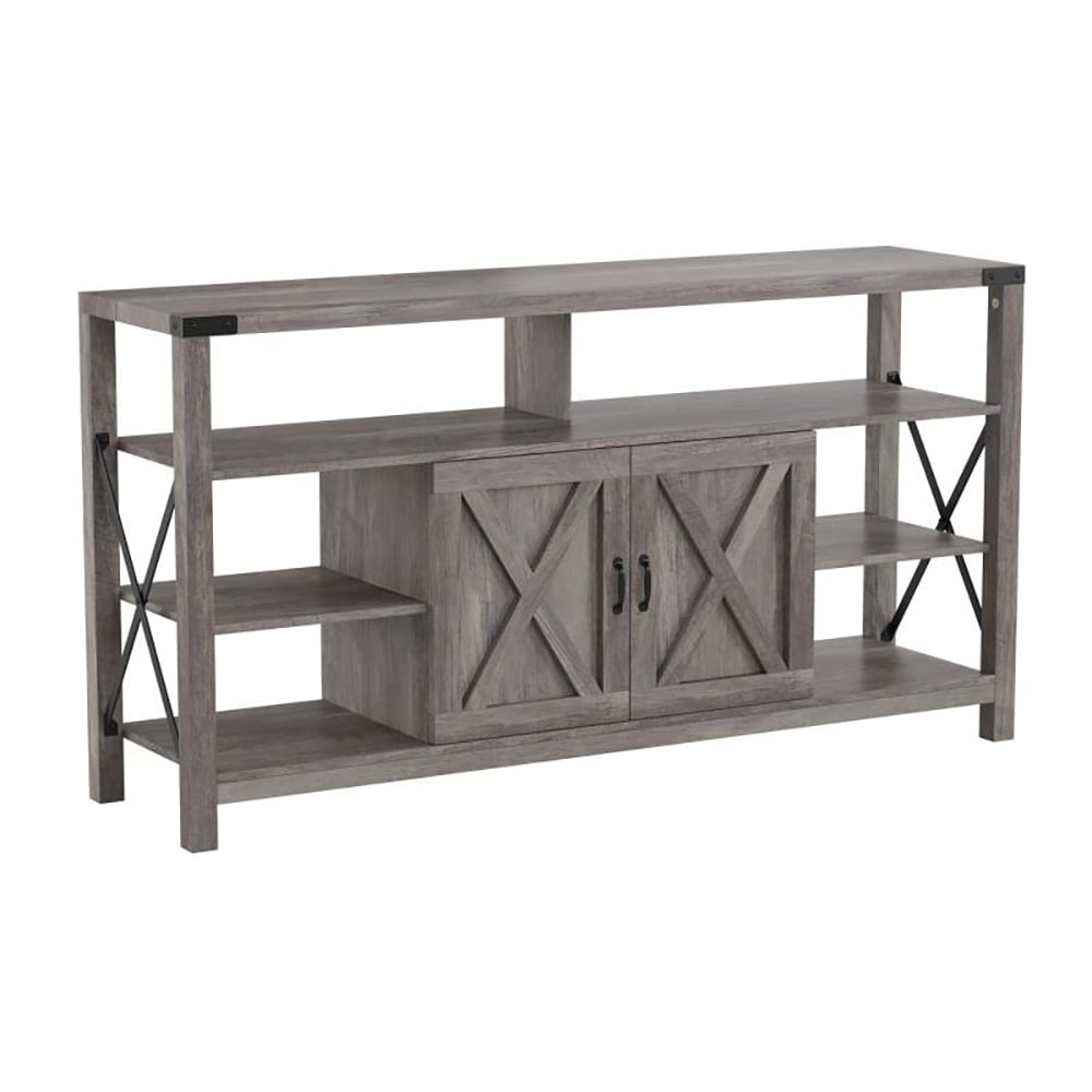 916-ZG025GYGG 60" TV Stand w/ Storage, Gray Wash