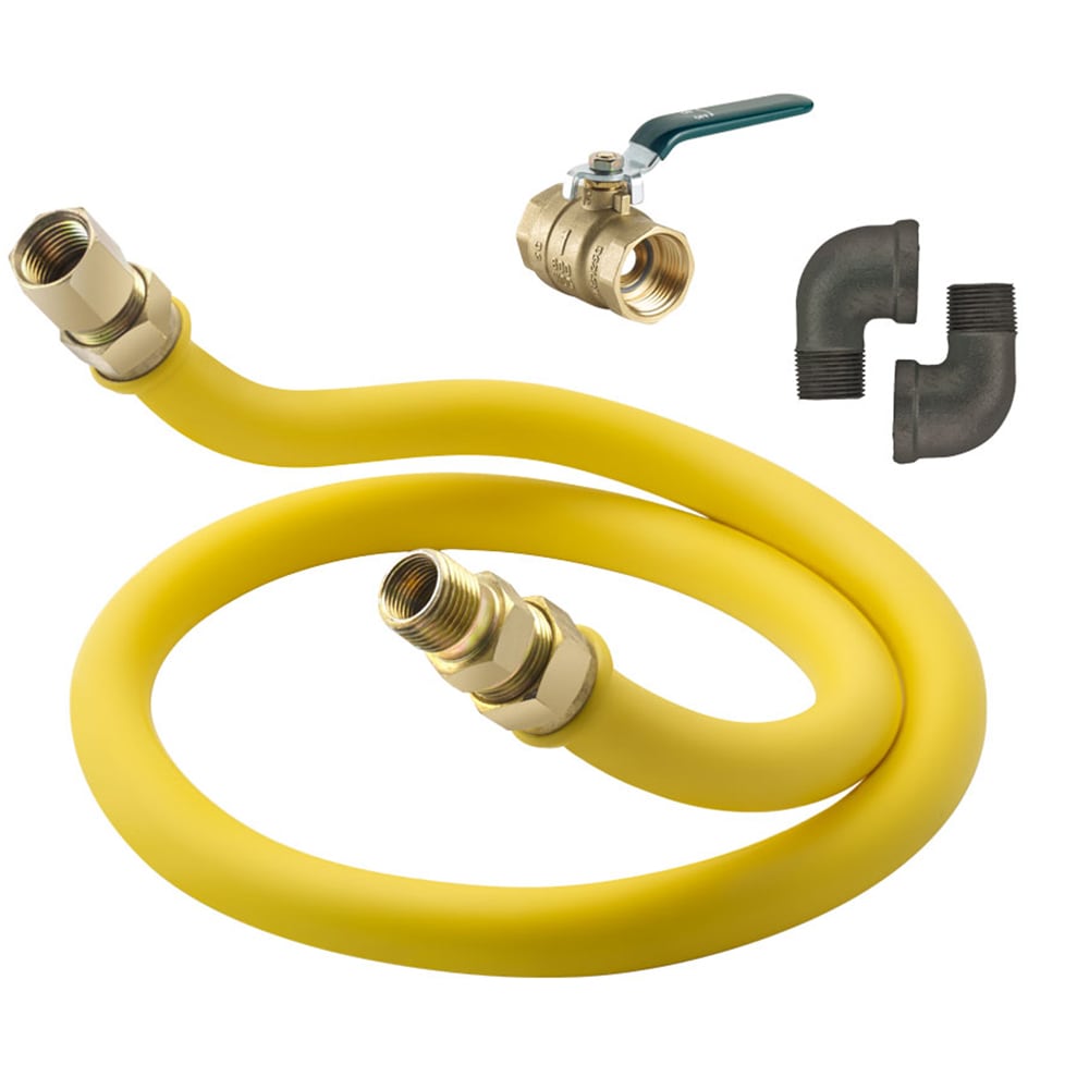 381-S7536K 36" Stationary Gas Connector Kit w/ 3/4" Female/Male Couplings