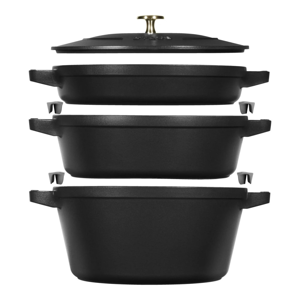 Staub 4-qt Universal Deluxe Pan with Glass Lid 