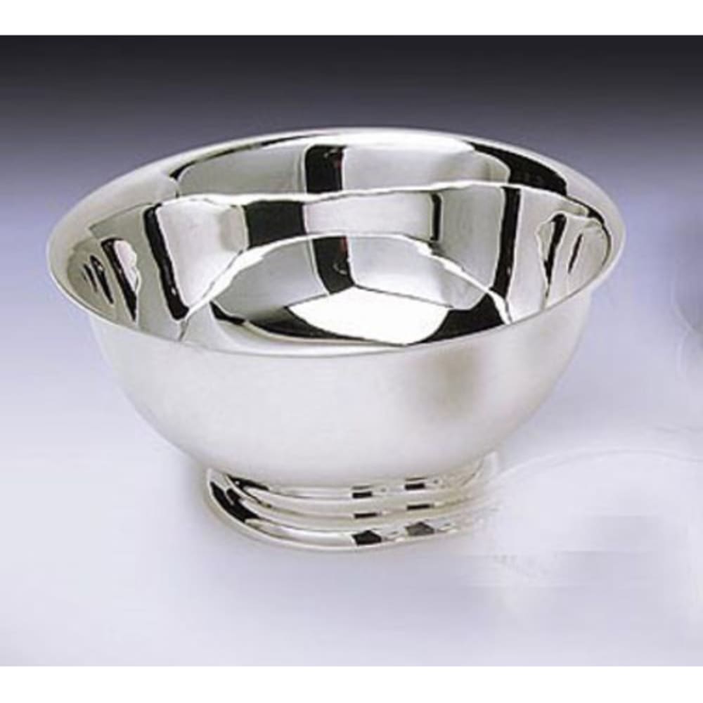 969-7004 4" Round Paul Revere Bowl w/ Pedestal Base, Stainless Steel