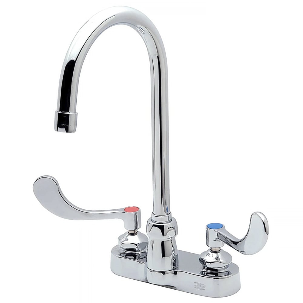 813-Z812B4XLFC Deck Mount Faucet w/ 2.0 gpm Plain End Outlet- 5 3/8" Swivel Gooseneck Spout,...