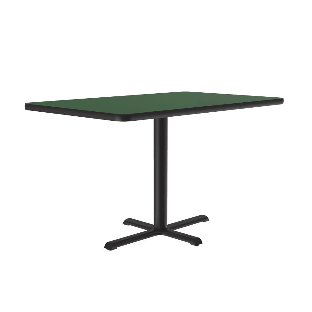228-BCT304239 Rectangular Dining Height Table w/ Green Laminate Top - 42"W x 30"D, Cast...