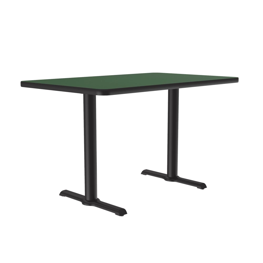228-BTT306039 Rectangular Dining Height Table w/ Green Laminate Top - 60"W x 30"D, Cast...