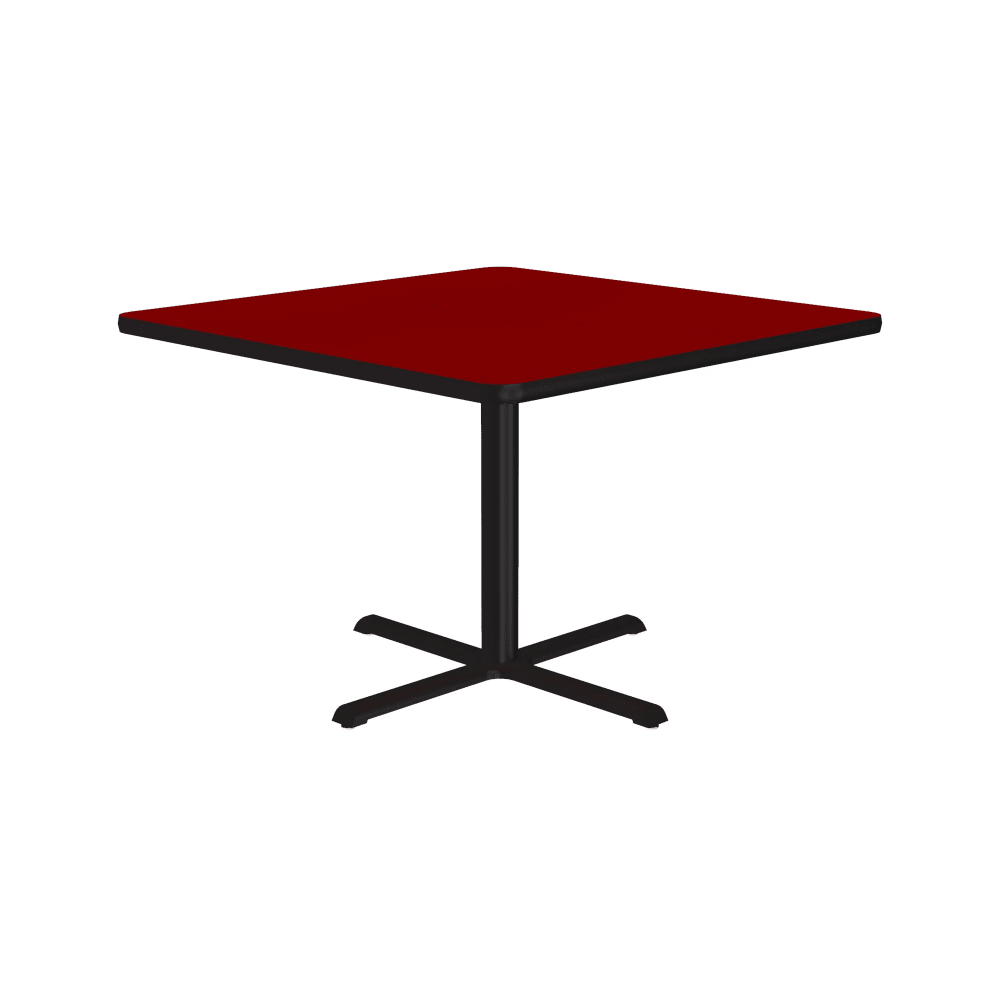 228-BXT36S35 36" Square Dining Height Table - Laminate, Red
