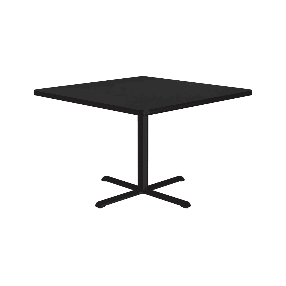228-BXT42S07 42" Square Dining Height Table - Laminate, Black