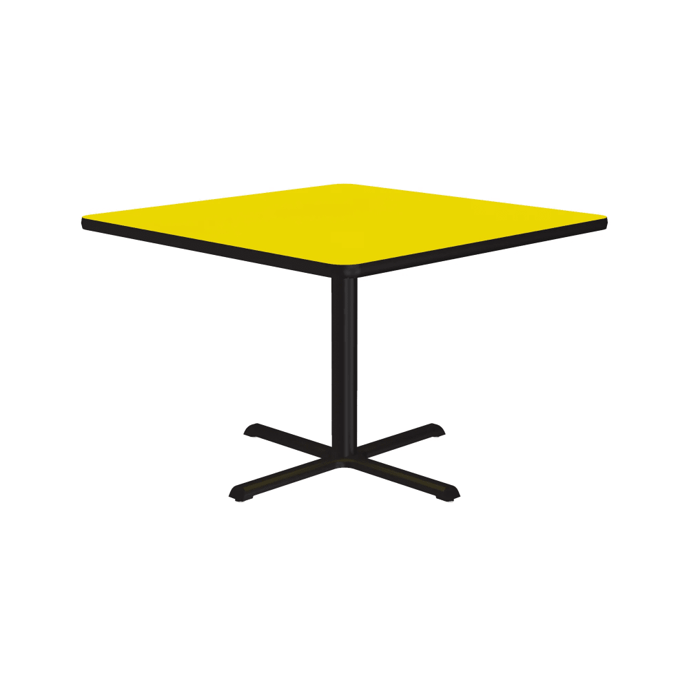 228-BXT42S38 42" Square Dining Height Table - Laminate, Yellow