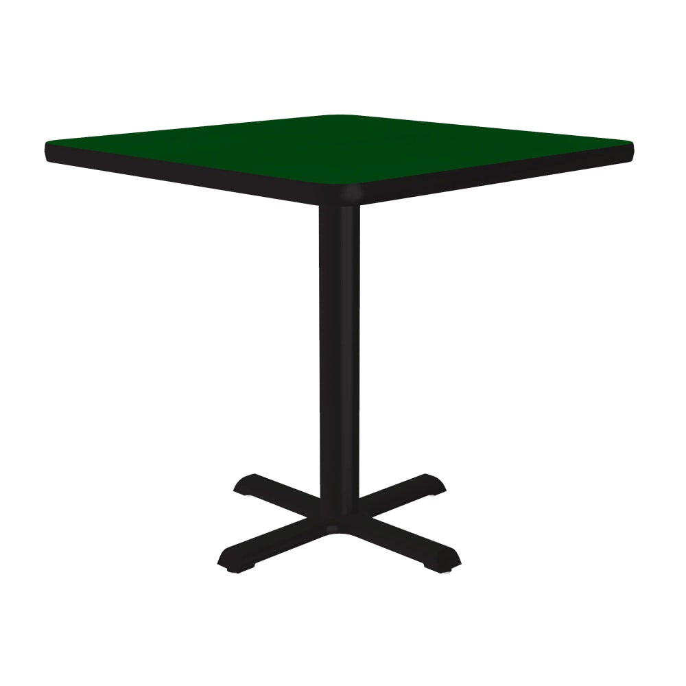 228-BXT24S39 24" Square Dining Height Table - Laminate, Green