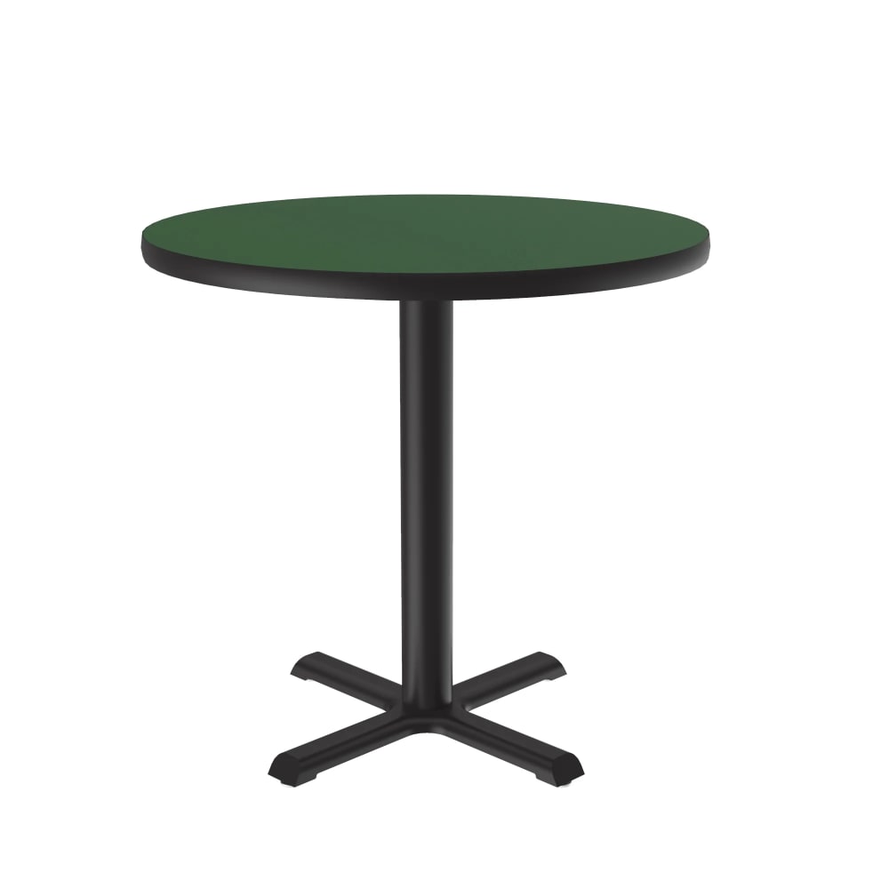 228-BXT30R39 30" Round Dining Height Table - Laminate, Green