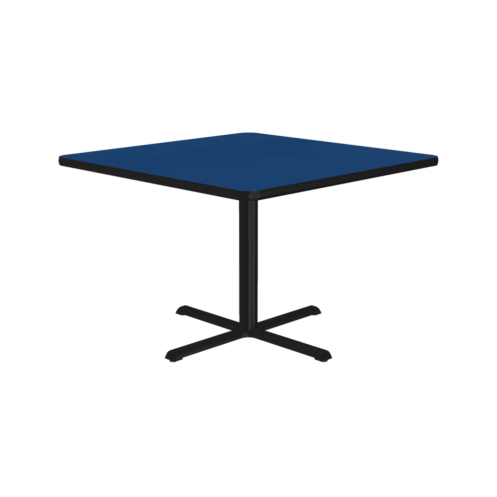 228-BXT42S37 42" Square Dining Height Table - Laminate, Blue