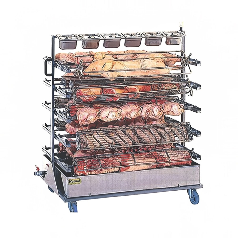 Rotisol USA RACK201655 Spit Rack for (20) Spits for FlauxFlame 1655 Rotisseries, Stainless Steel