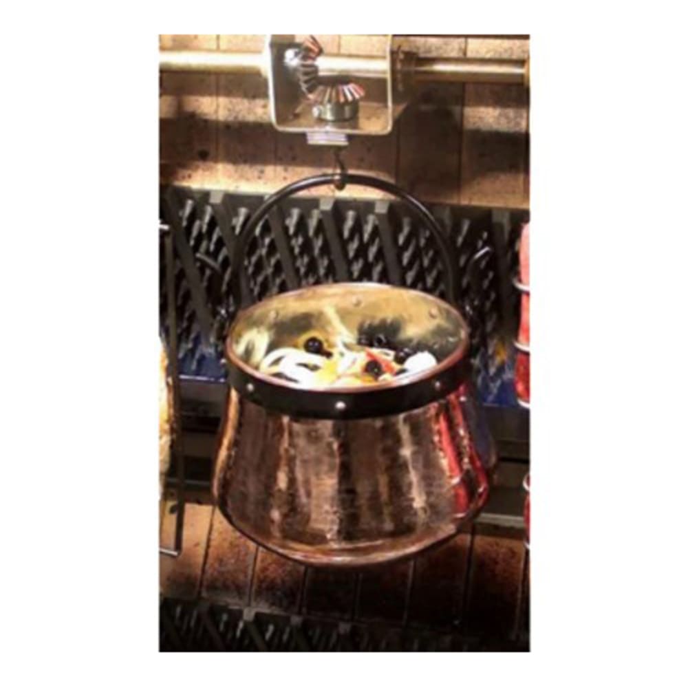 Rotisol USA CHAUDRON 4 Liter Copper Casserole for Vertical Spit System Rotisseries