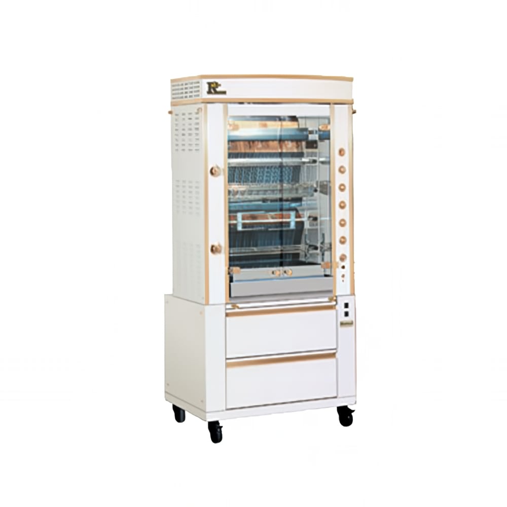 Rotisol USA GF975-5G-LUX Gas 5 Spit Commercial Rotisserie w/ 15 Bird Capacity, Natural Gas