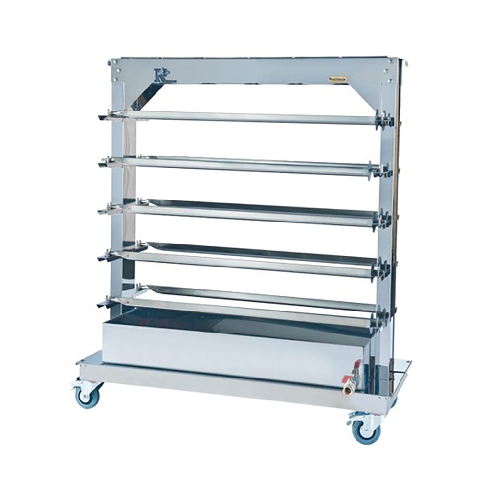Rotisol USA RACK101375-1400 Spit Rack for (10) Spits for GrandFlame 1375/1350, FlamBoyant 1400, & MasterFlame 1375 Rotisseries,