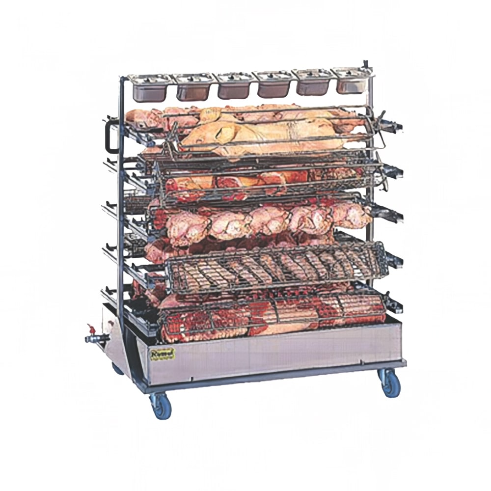 Rotisol USA RACK20975 Spit Rack for (20) Spits for GrandFlame 975 Rotisseries, Stainless Steel