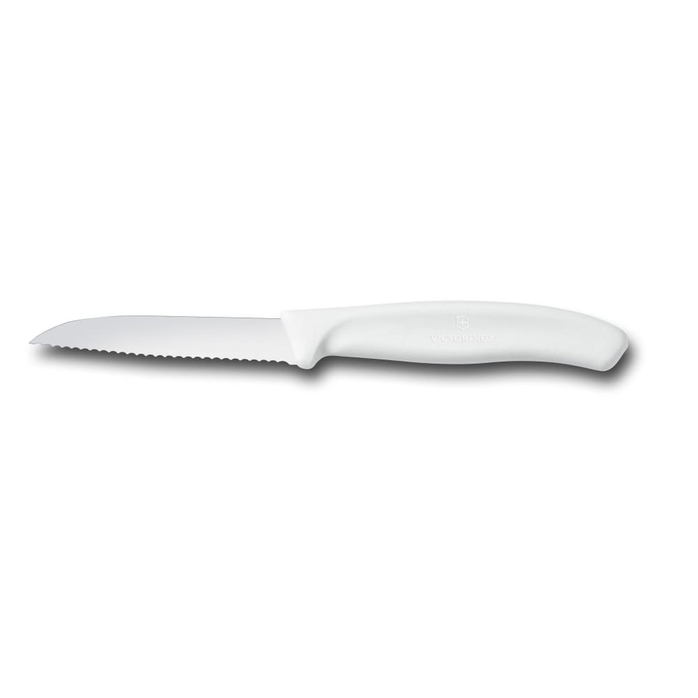Victorinox - Swiss Army 6.7437 Paring Knife w/ 3 1/4" Blade, White Polypropylene Handle