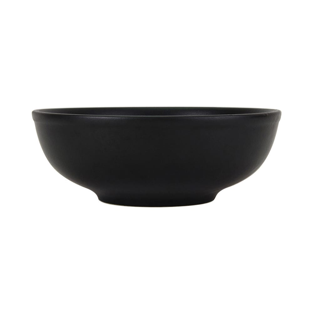 424-VBB5203 58 oz Round Zion Menudo/Salad/Pasta Bowl - Porcelain, Black