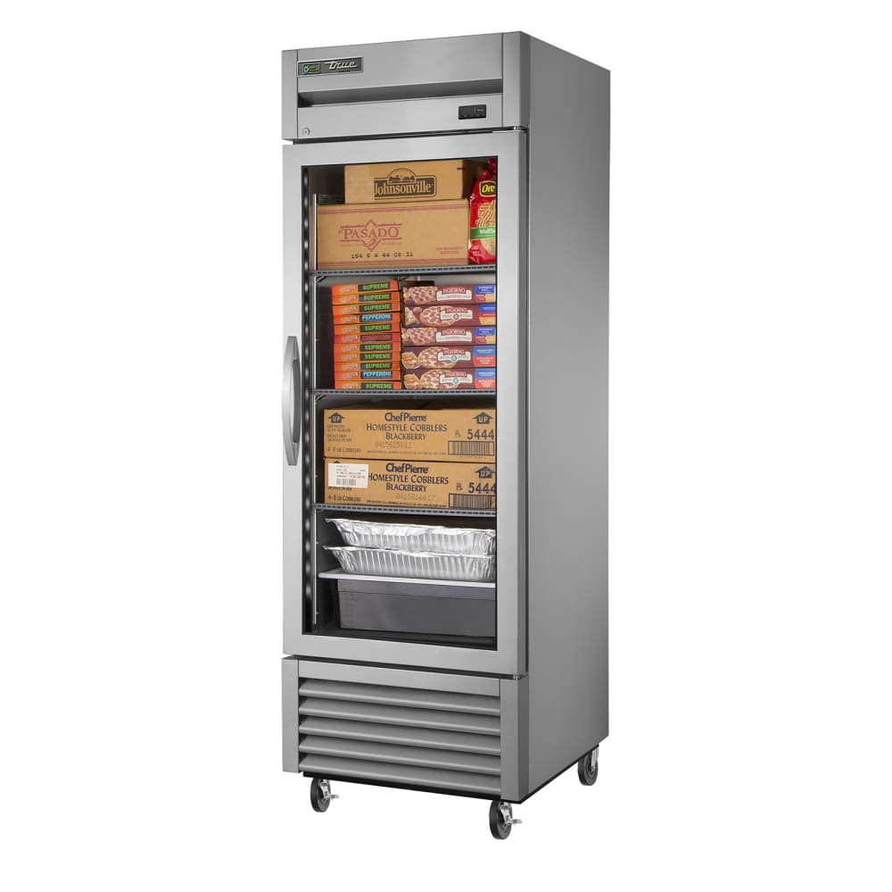 598-T23FGFLXHCFGD01 26 15/16" One Section Commercial Combo Refrigerator Freezer - Glass Door...