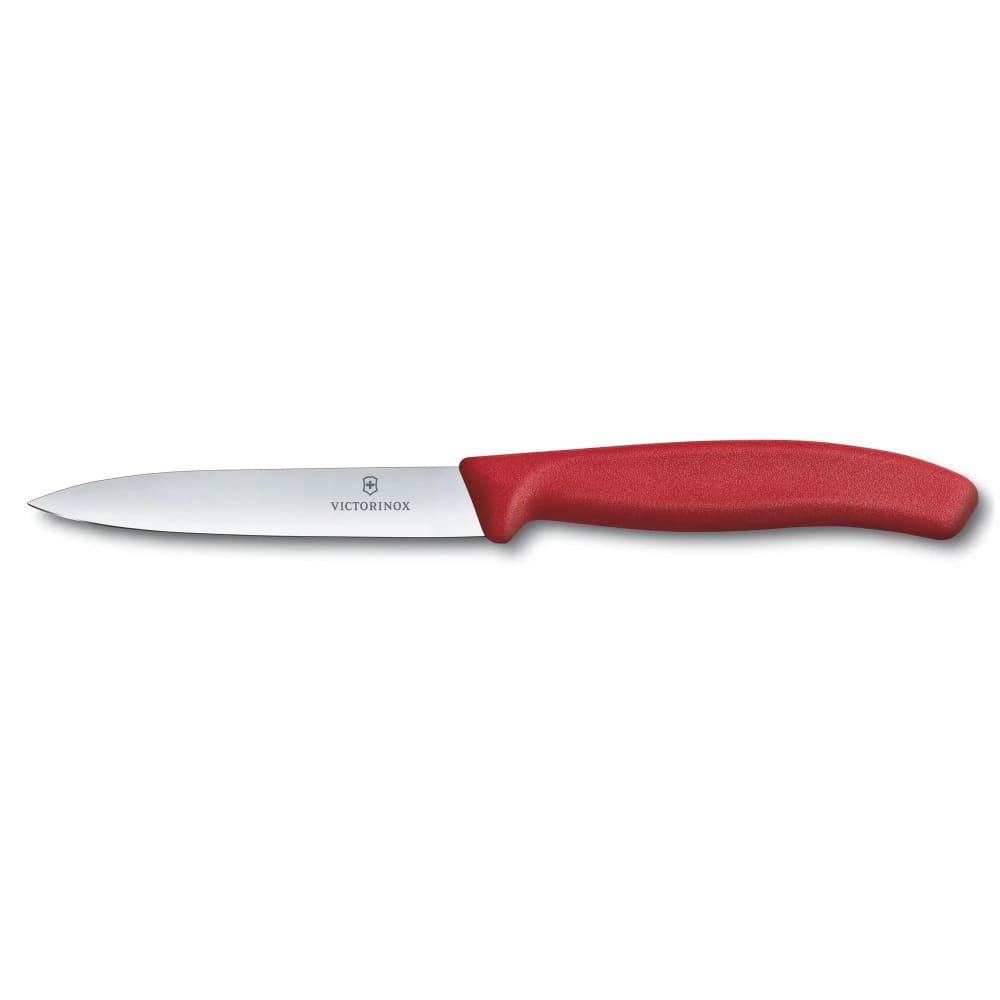 Victorinox - Swiss Army 6.7701 Paring Knife w/ 4" Blade, Red Polypropylene Handle