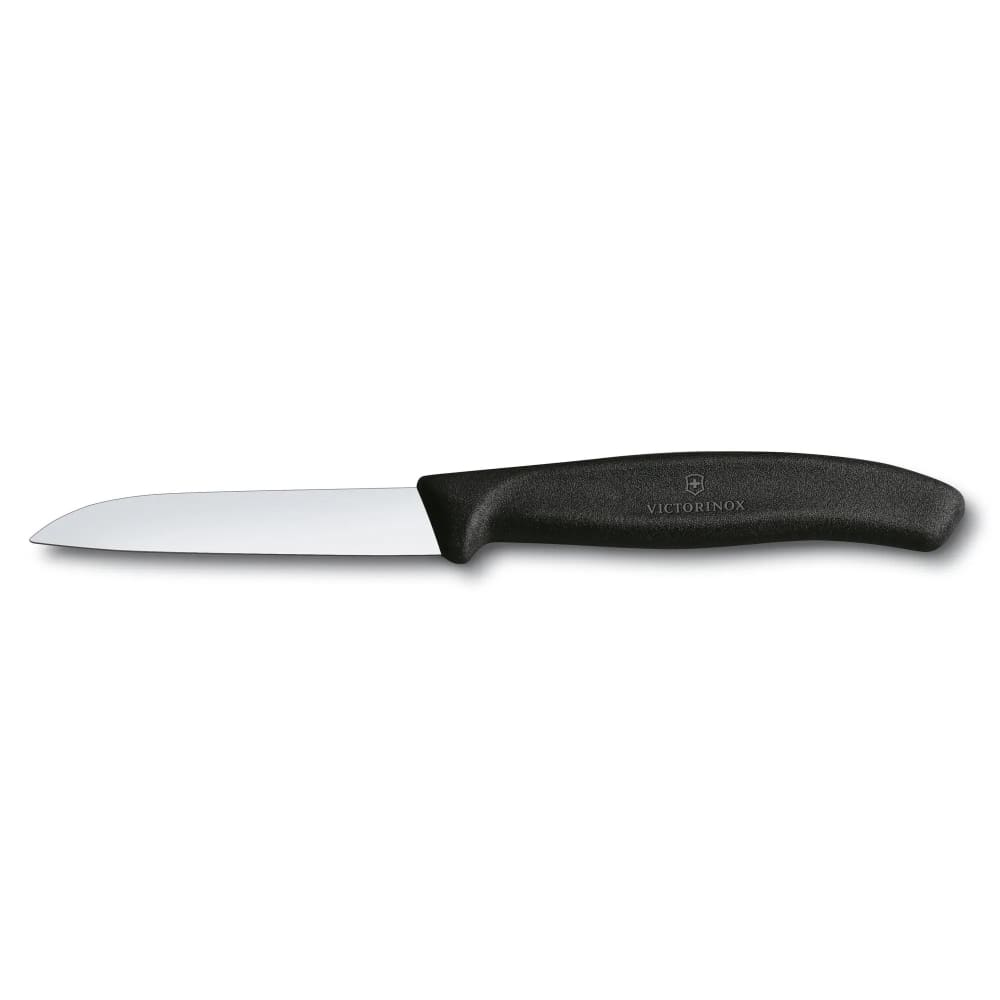 Victorinox - Swiss Army 6.7403 Paring Knife w/ 3 1/4" Blade, Black Polypropylene Handle